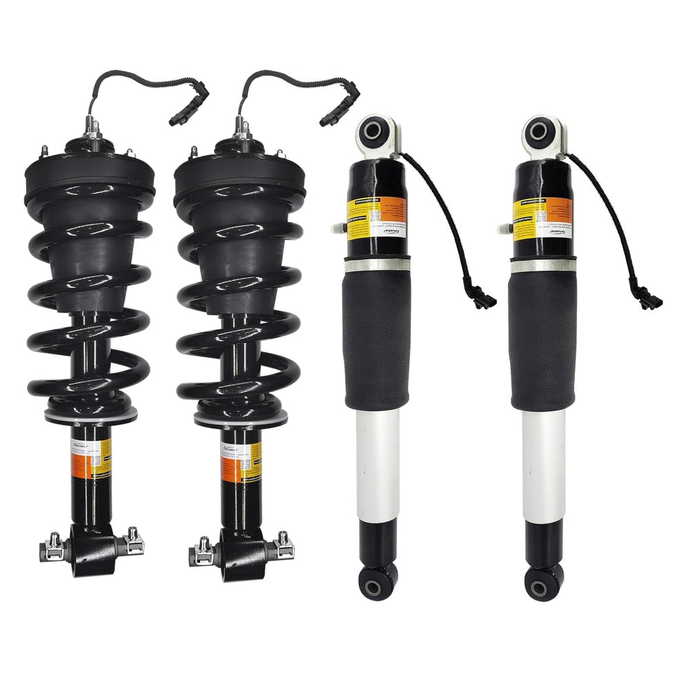 Gluebar front shock assembly for Cadillac Escalade XL enhances ride comfort and stability.