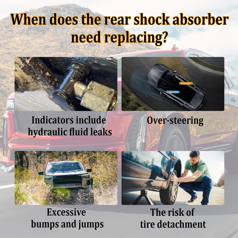 Gluebar rear shock assembly for Silverado 1500 enhances road grip during cornering