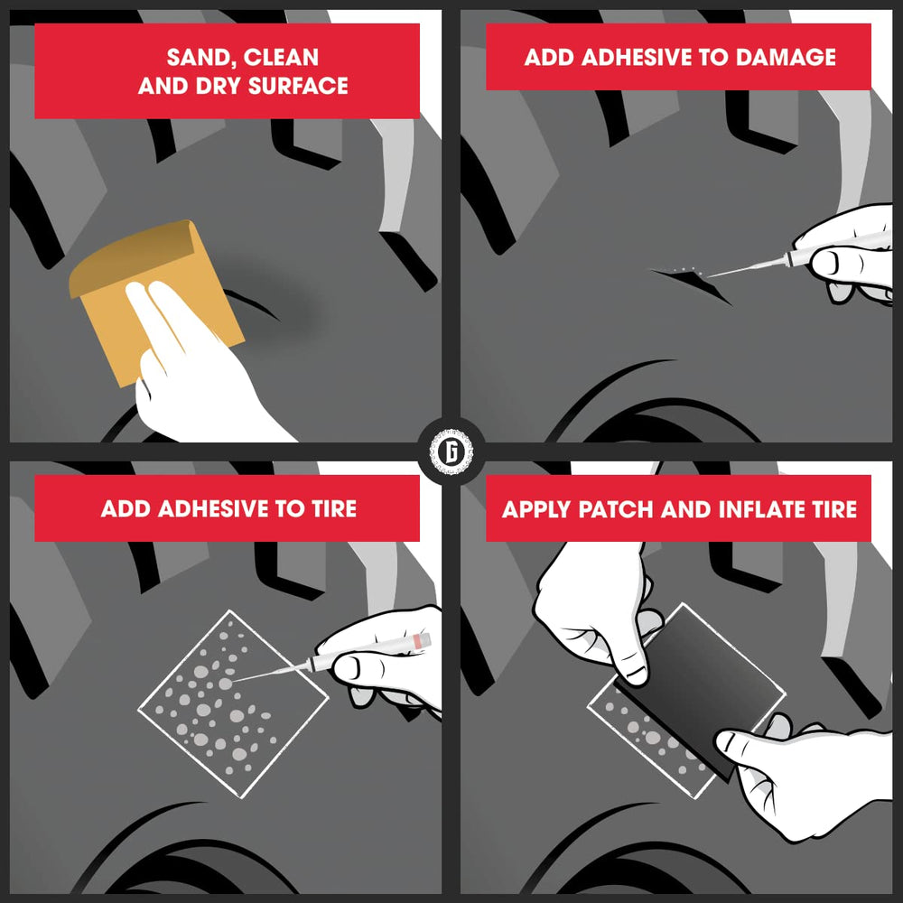 Gluetread detailed instructions guide correct repair steps in the field.
