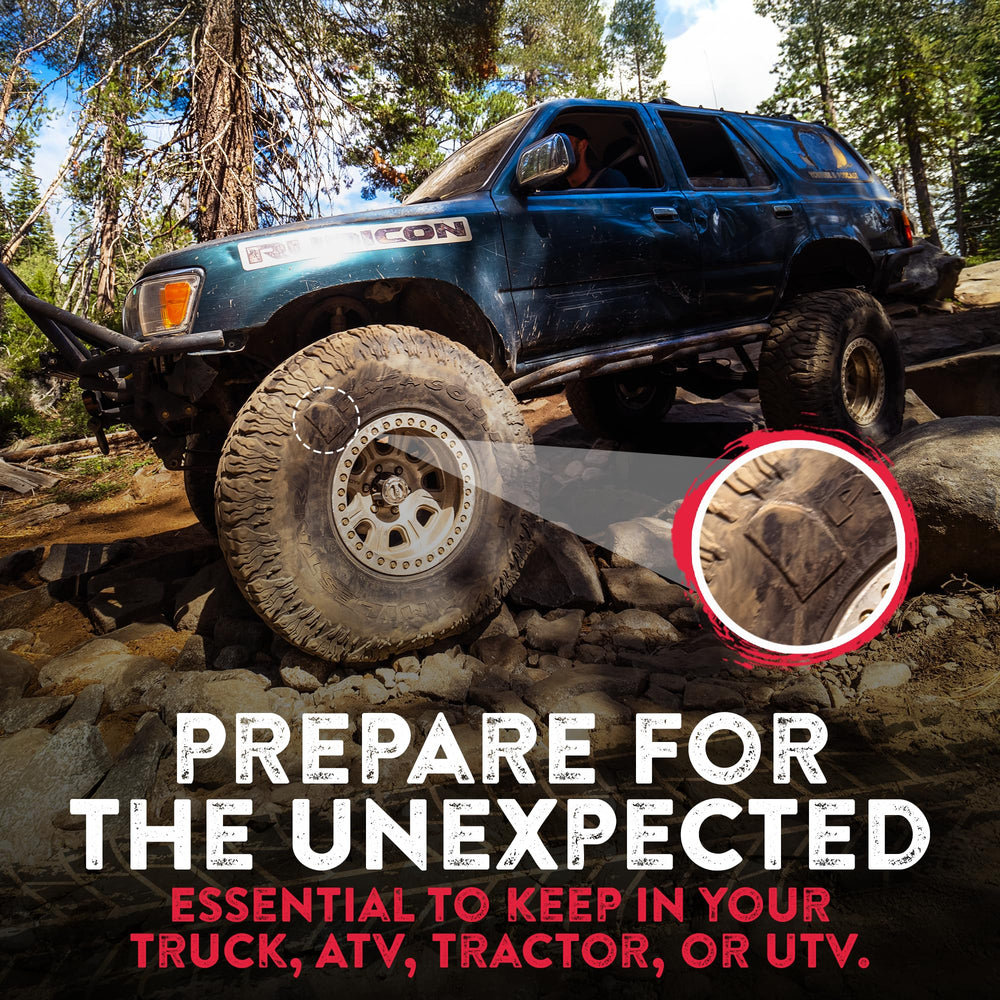 GlueTread kit in action on rough terrain