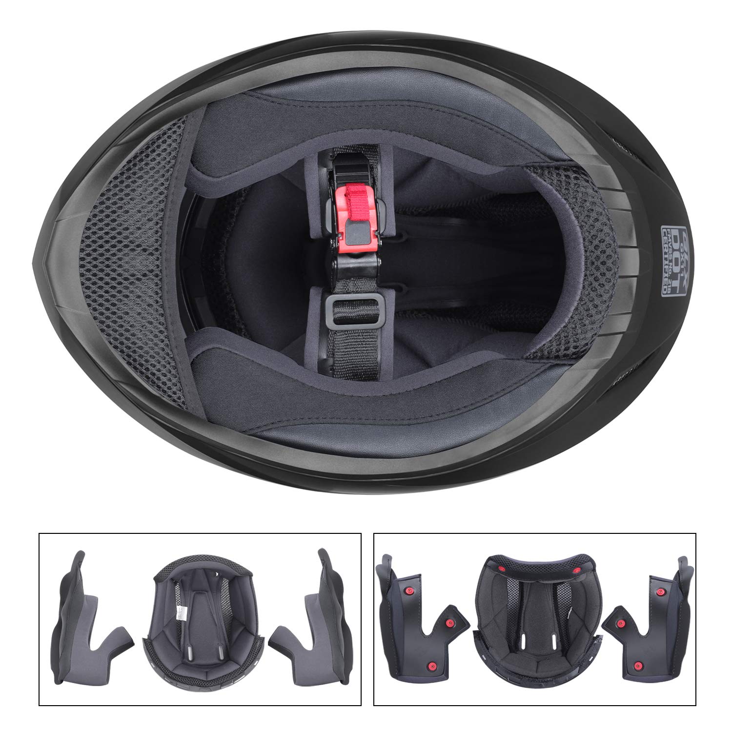 GLX GX11 with tinted visor for improved visibility in low light.