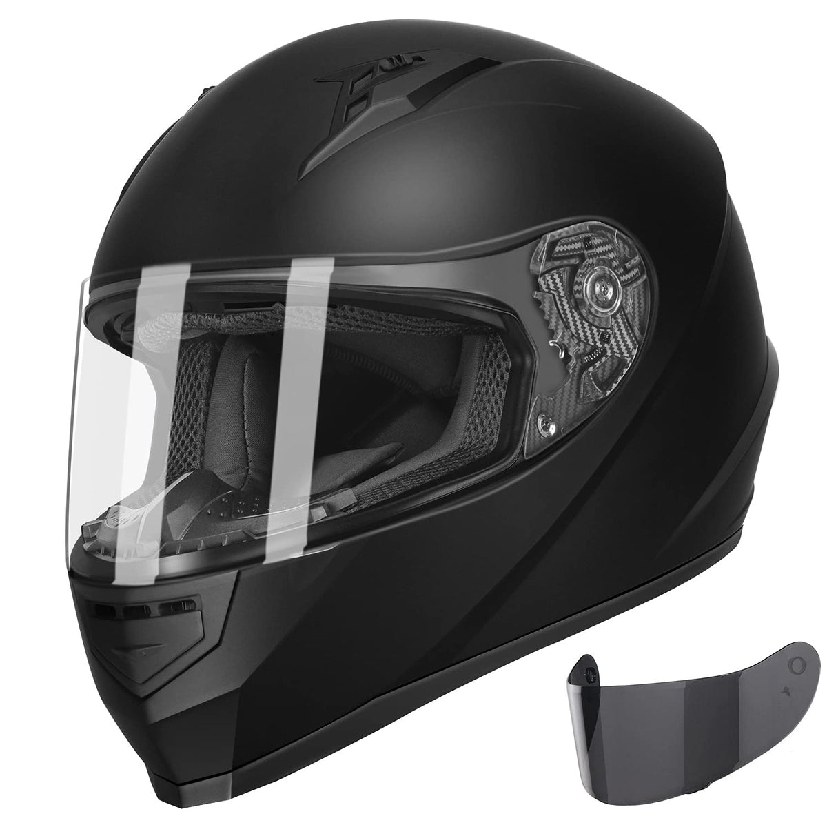 GLX GX11 matte black front view highlights a snug daily ride