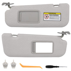GlymXia elantra sun visor left with leather-textured surface for easy cleaning and interior protection.