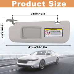 GlymXia elantra sun visor right with leather-textured surface for easy cleaning and interior protection.