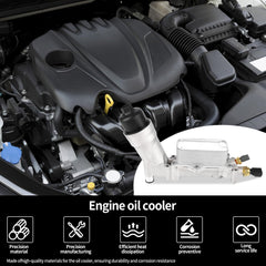 GlymXia oil filter element provides clean oil flow for engine efficiency.