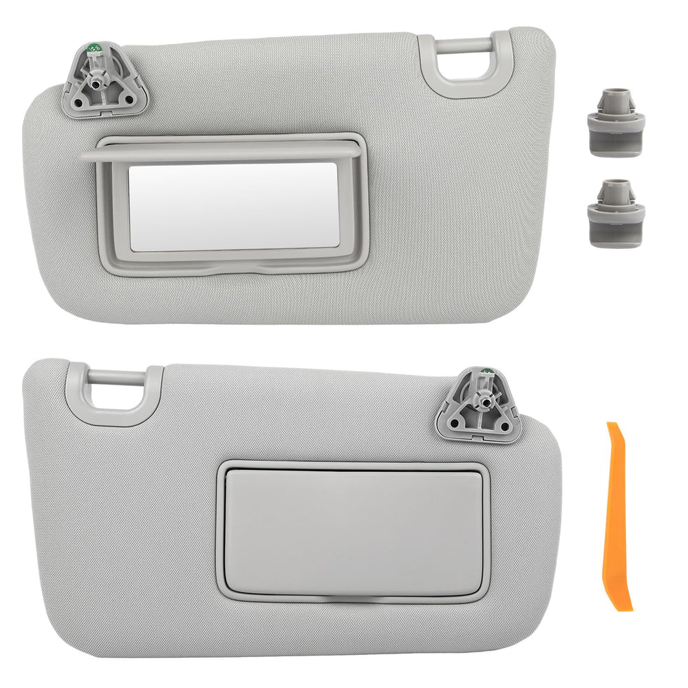 GlymXia sun visor pair, driver-side, for Sentra, ensures snug fit and glare protection.
