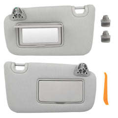 GlymXia sun visor pair, driver-side, for Sentra, ensures snug fit and glare protection.