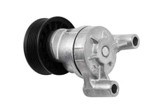 GM Genuine Parts 12609719 drive belt tensioner installed in vehicle illustration emphasizes reliable serpentine belt performance.