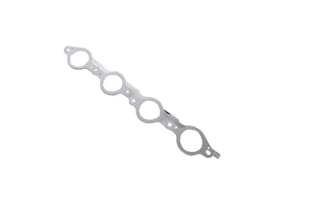 GM Genuine Parts 12617944 exhaust manifold gasket, side view highlights gasket thickness for proper fit.