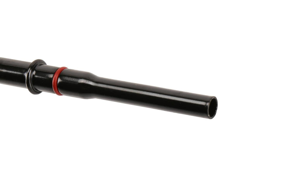 GM Genuine Parts dipstick tube close-up, built for reliable oil level readings.