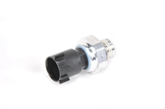 GM Genuine Parts engine oil pressure sensor closeup for reliable readings.