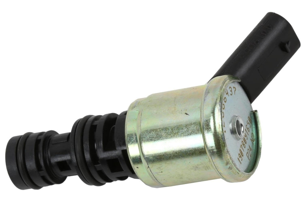 GM Genuine Parts 12686437 solenoid valve side view highlights compact fit.