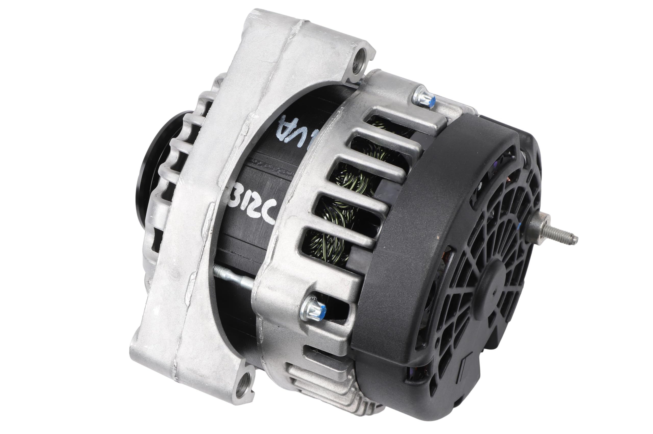 GM Genuine Parts 20881337 alternator close-up wiring highlighting robust electrical connections