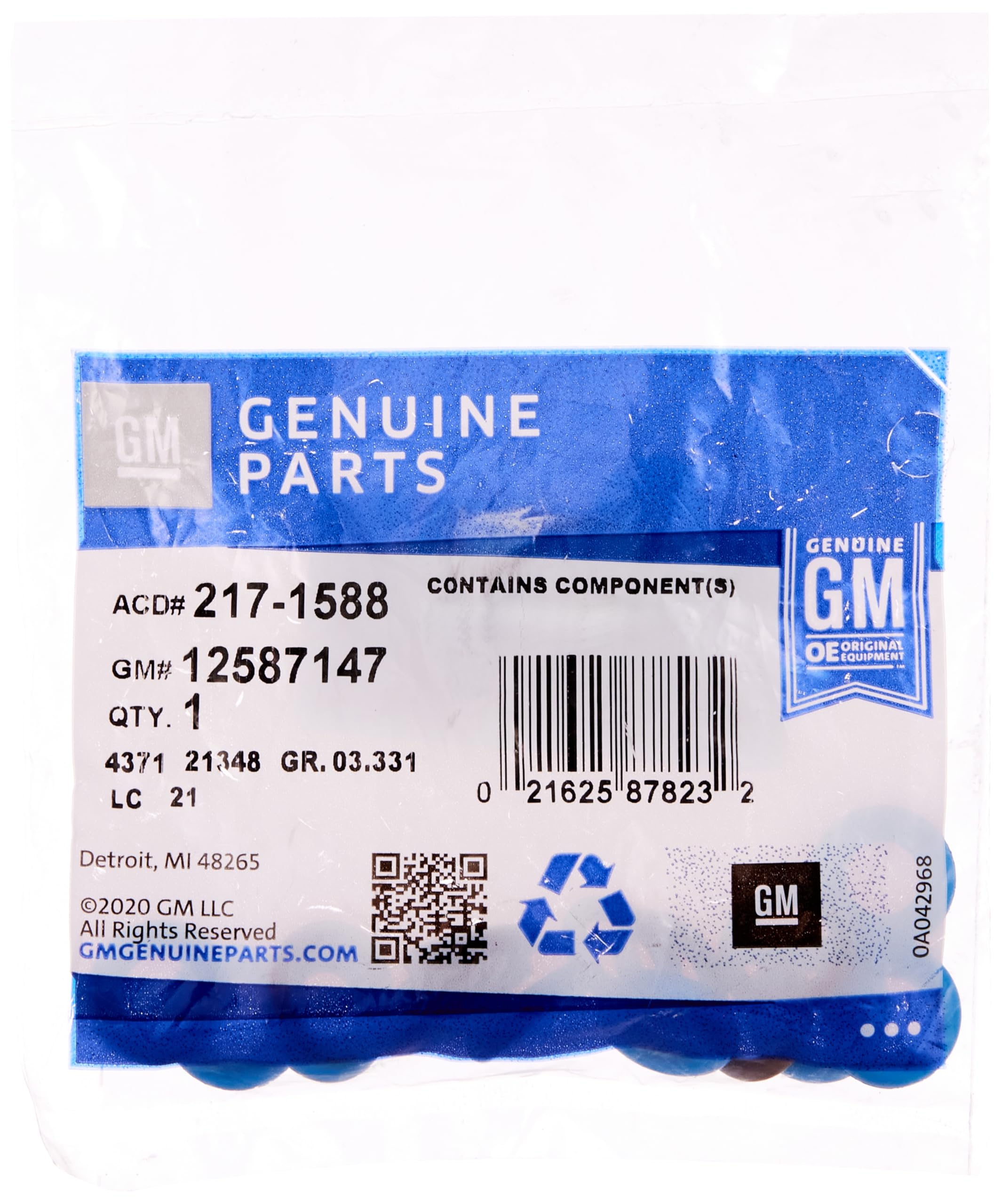 GM Genuine Parts 217-1588 injector seal kit for precise fit and long-lasting performance