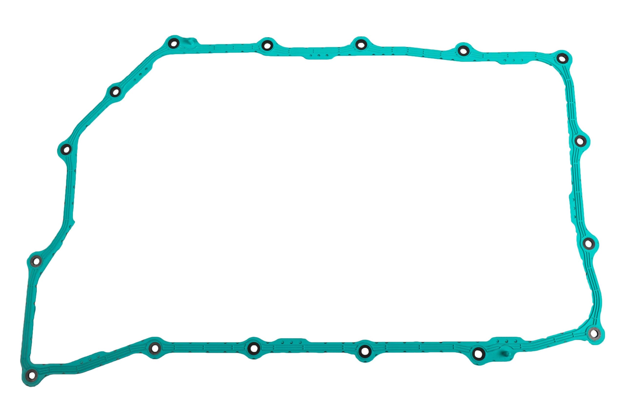 GM Genuine Parts 24297922 transmission pan gasket, side view, supports reliable sealing in GM vehicles.
