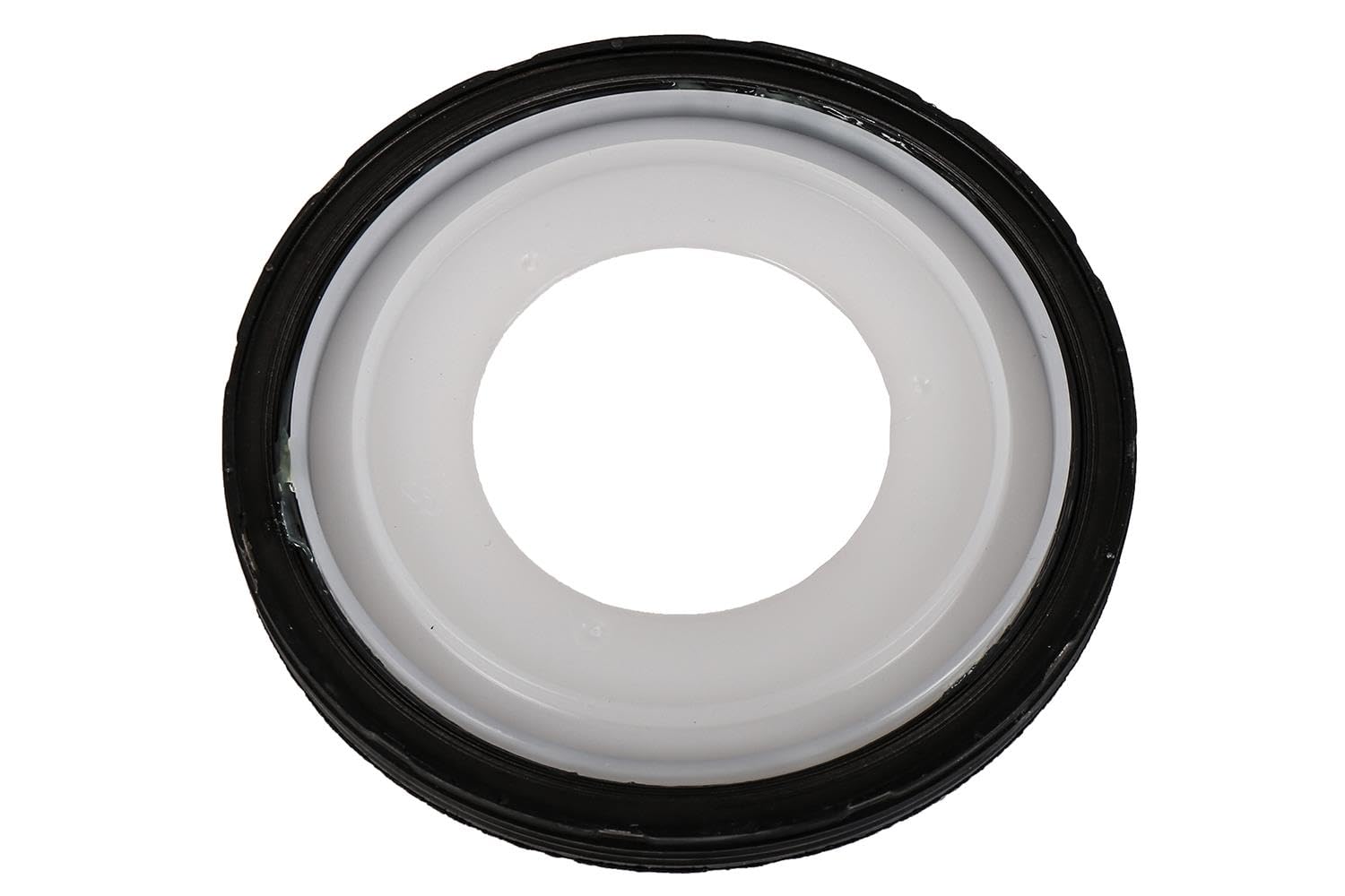 GM Genuine Parts 89060436 crankshaft rear main seal left view, helps prevent oil leaks