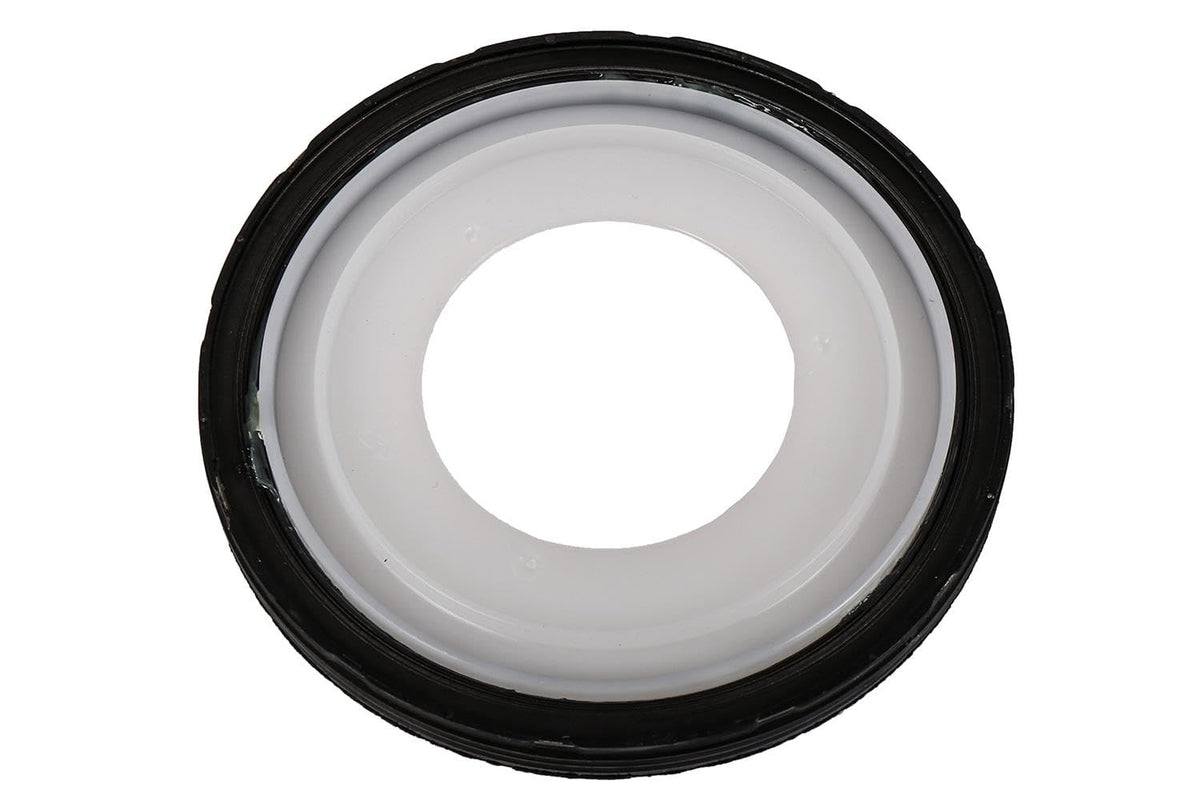 GM Genuine Parts 89060436 crankshaft rear main seal left view, helps prevent oil leaks