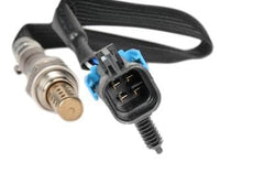 GM Genuine Parts AFS106 oxygen sensor close-up on exhaust manifold for engine monitoring