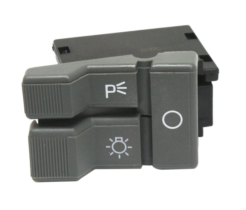 GM Genuine Parts D1561D headlamp switch shown, reliable control for parking lights and headlights