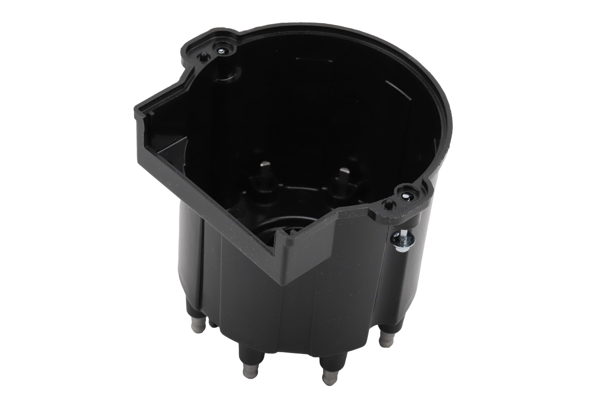 GM Genuine Parts D303A distributor cap installation-ready view with locator keys for proper fit.