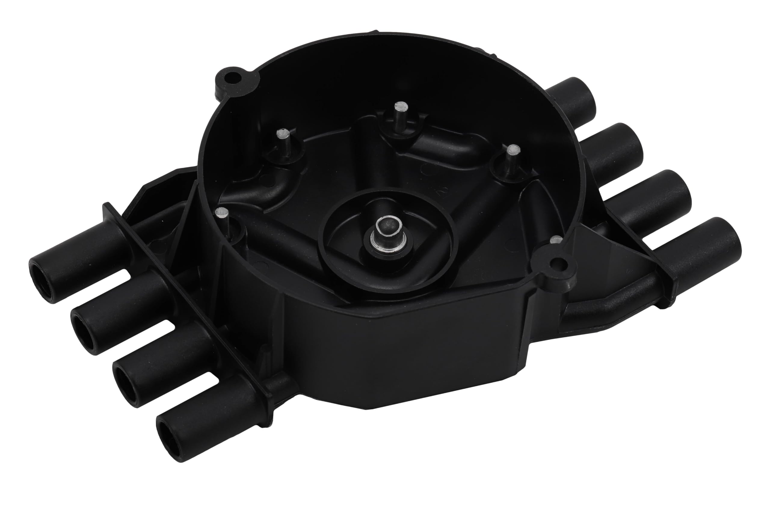 GM Genuine Parts D329A distributor cap side view highlighting anti-arc barrier helps reduce misfires.
