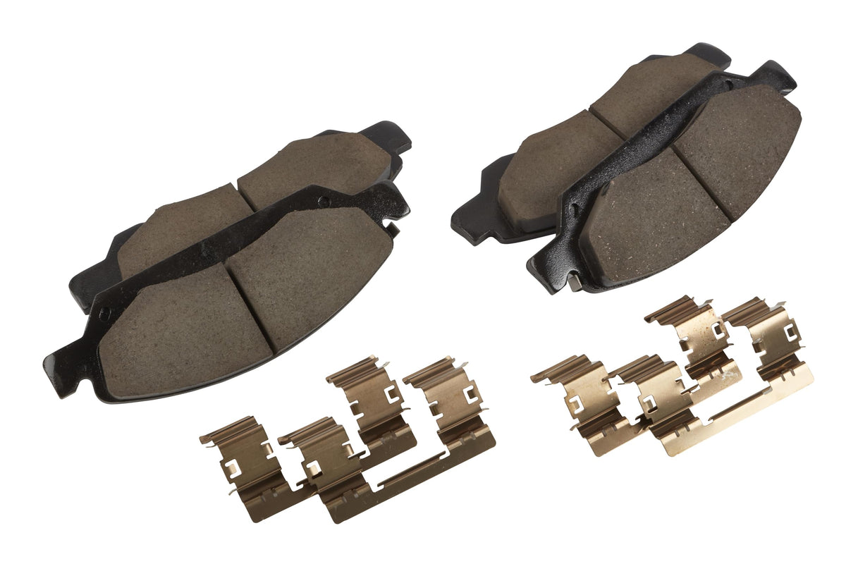 GM Genuine Parts front disc brake pad set 171-1243 for quiet, reliable braking