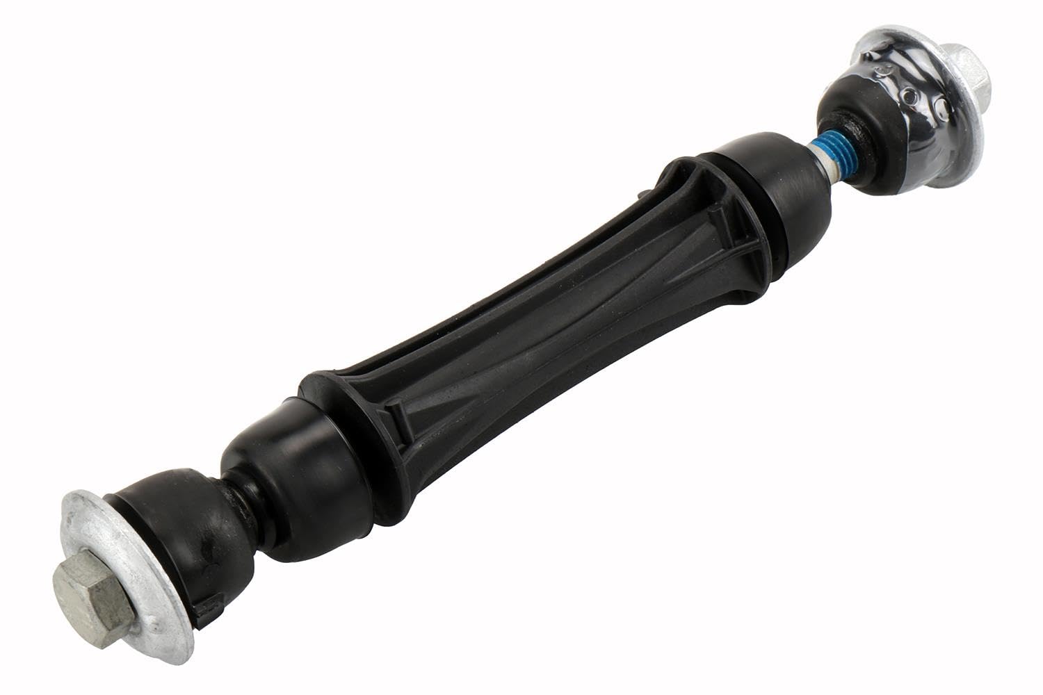 GM Genuine Parts front stabilizer bar link close-up showing robust connection for stable ride
