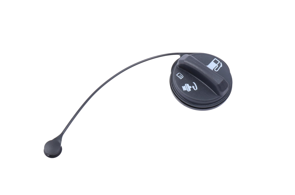 GM Genuine Parts GT231 fuel tank filler cap exterior showing a tight seal against fumes and contaminants