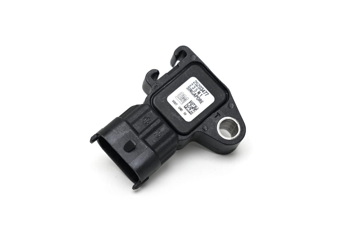 GM Genuine Parts MAP sensor front view, compact OE design for reliable engine management.