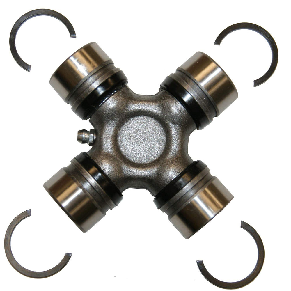 GMB universal joint 210-3105 shows corrosion-resistant chrome-molybdenum steel for durable driveshaft performance.