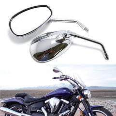 GMI chrome motorcycle mirror packaging, ready-to-install pair