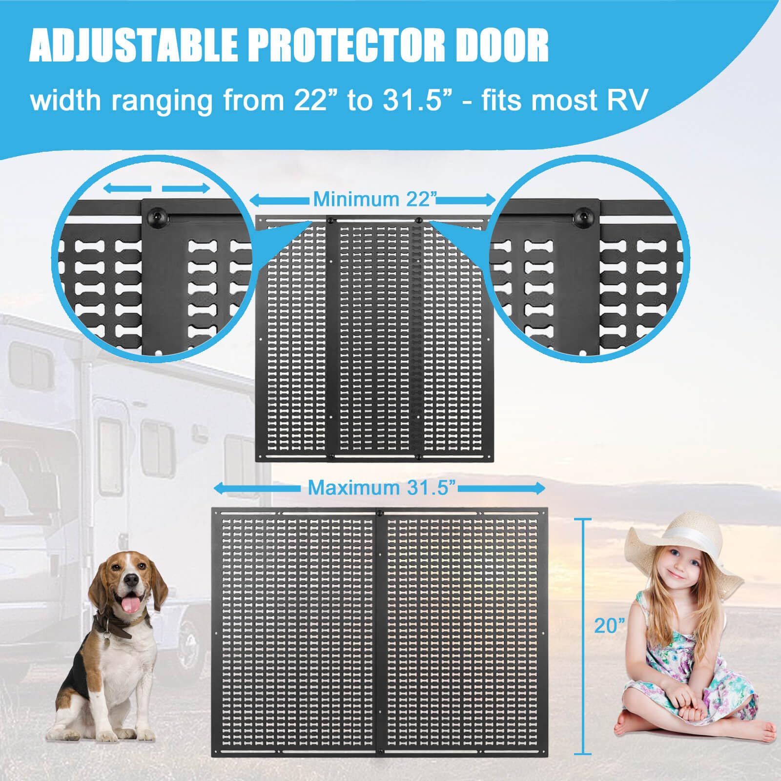 GMINCO durable aluminum alloy frame stands up to paws and daily use.