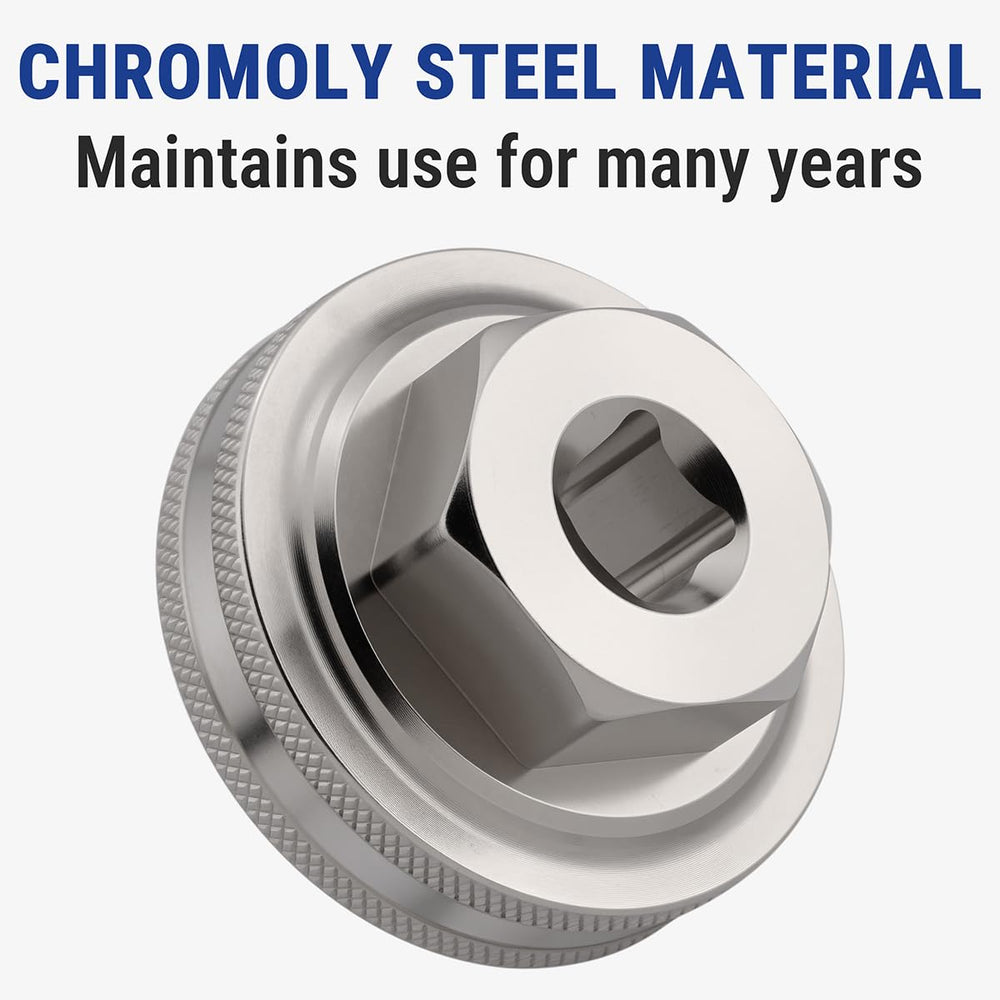 GMIPIX 35mm hex fork socket protects chrome during installation.