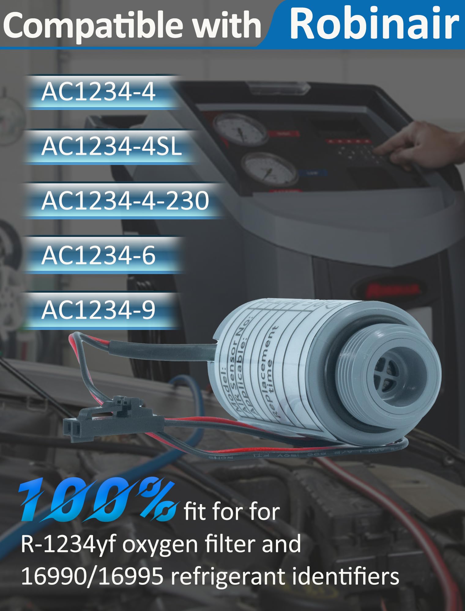GMKYH 16916 sensor compatible with AC1234-series for broader Robinair support.