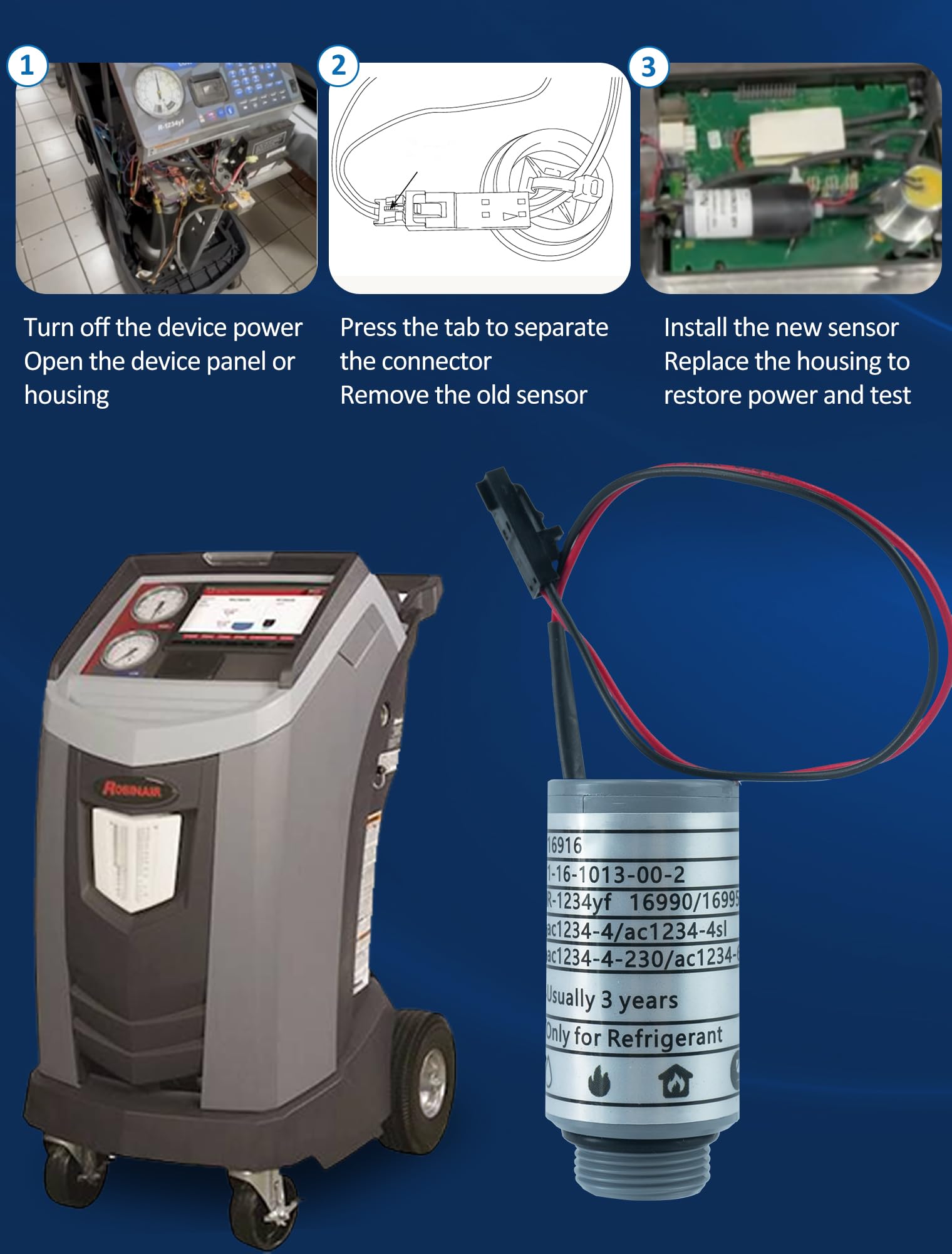 GMKYH 16916 sensor replacement helps restore normal operation in the system.