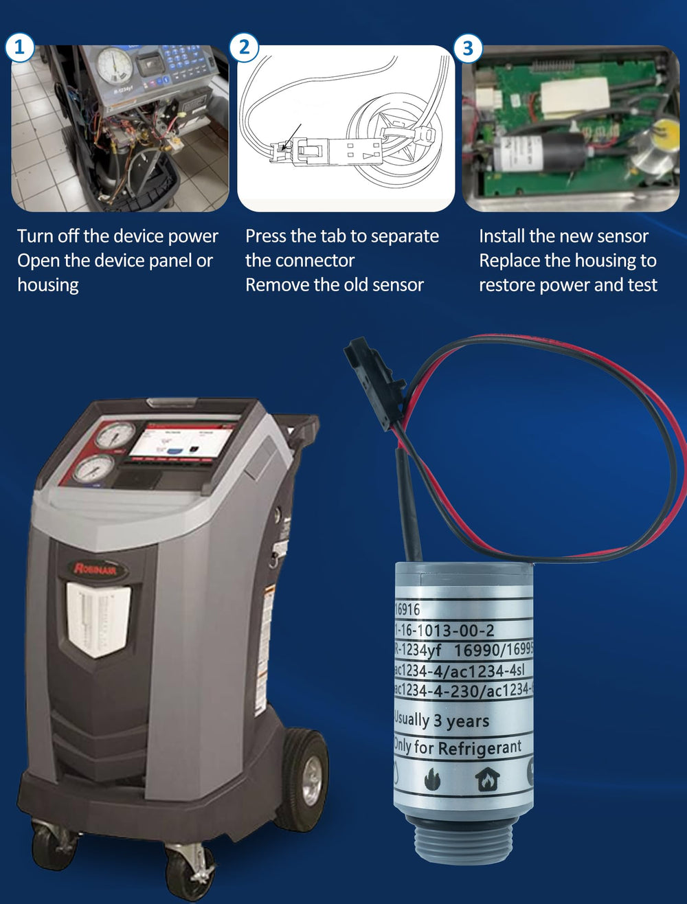 GMKYH 16916 sensor replacement helps restore normal operation in the system.
