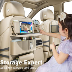 GMQ backseat organizer with tightening rope for quick, secure installation in any vehicle.