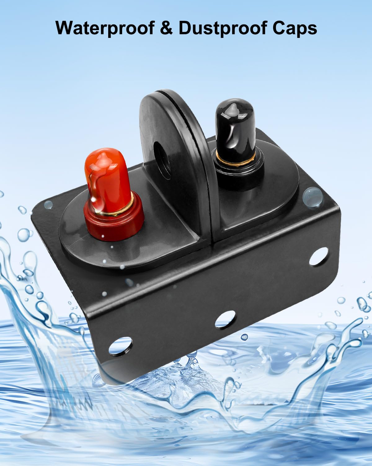 GMURA dustproof caps protecting terminals for durable, weather-resistant connections.