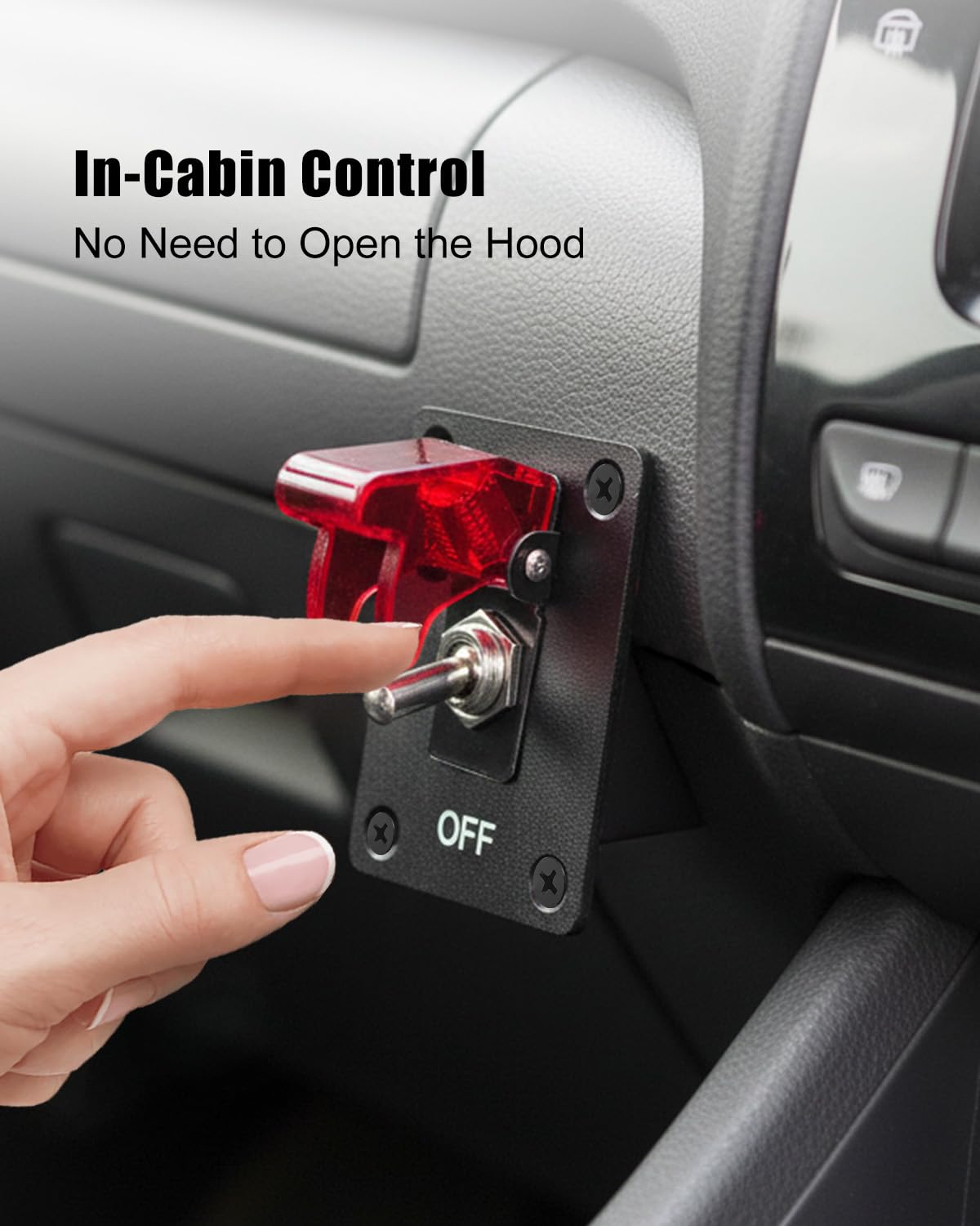 GMURA IP65 flame-retardant shell protecting the disconnect switch from moisture and dust.