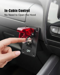 GMURA IP65 flame-retardant shell protecting the disconnect switch from moisture and dust.