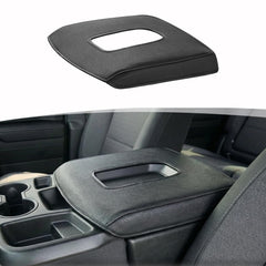 GNATIN center console armrest cover on jump-seat Silverado/Sierra shows custom fit and protection.