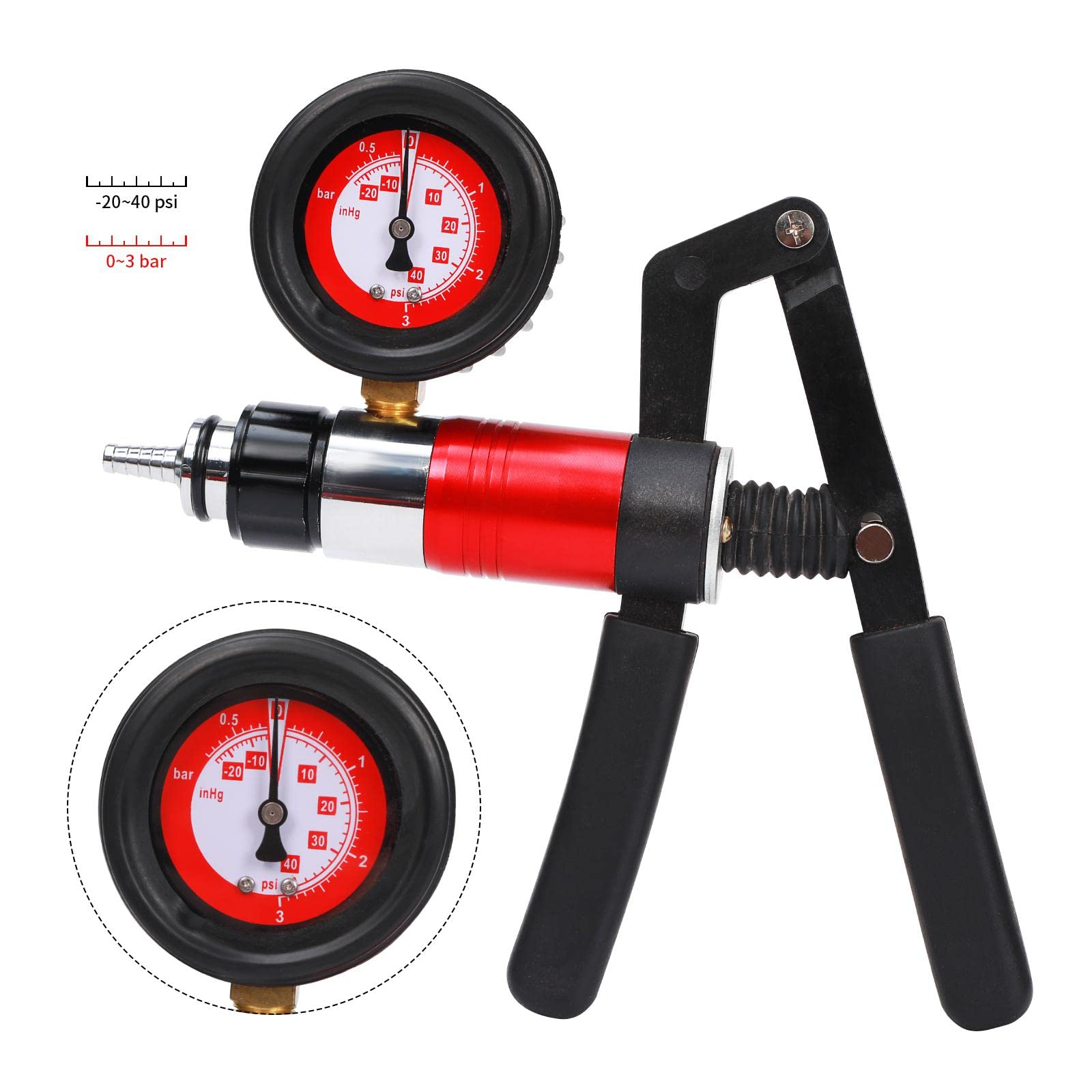 Gnhydxfe vacuum pump handle demonstrates easy one-person bleeding in a workshop.