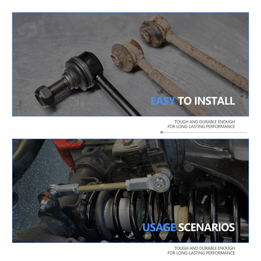 GNXFixt Sway Bar Links front-axle installation demonstrates easy, direct replacement.