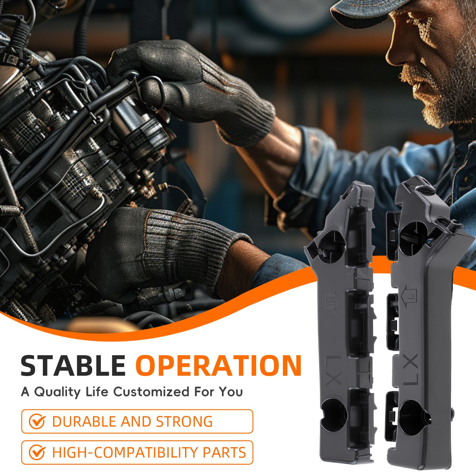 GoaMotors bumper bracket durability with sturdy metal construction for longevity.