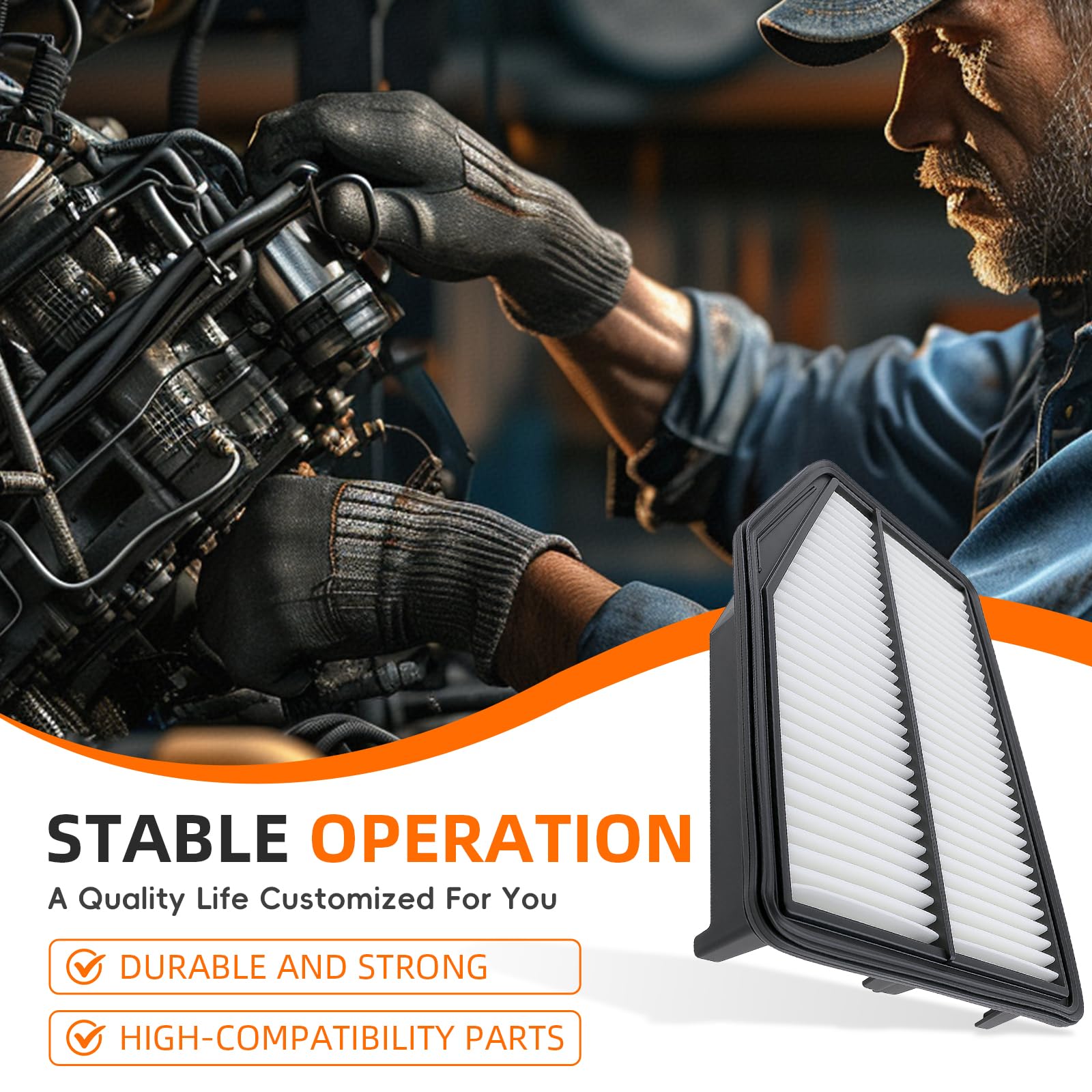GoaMotors cabin air filter close-up highlighting media for cabin freshness