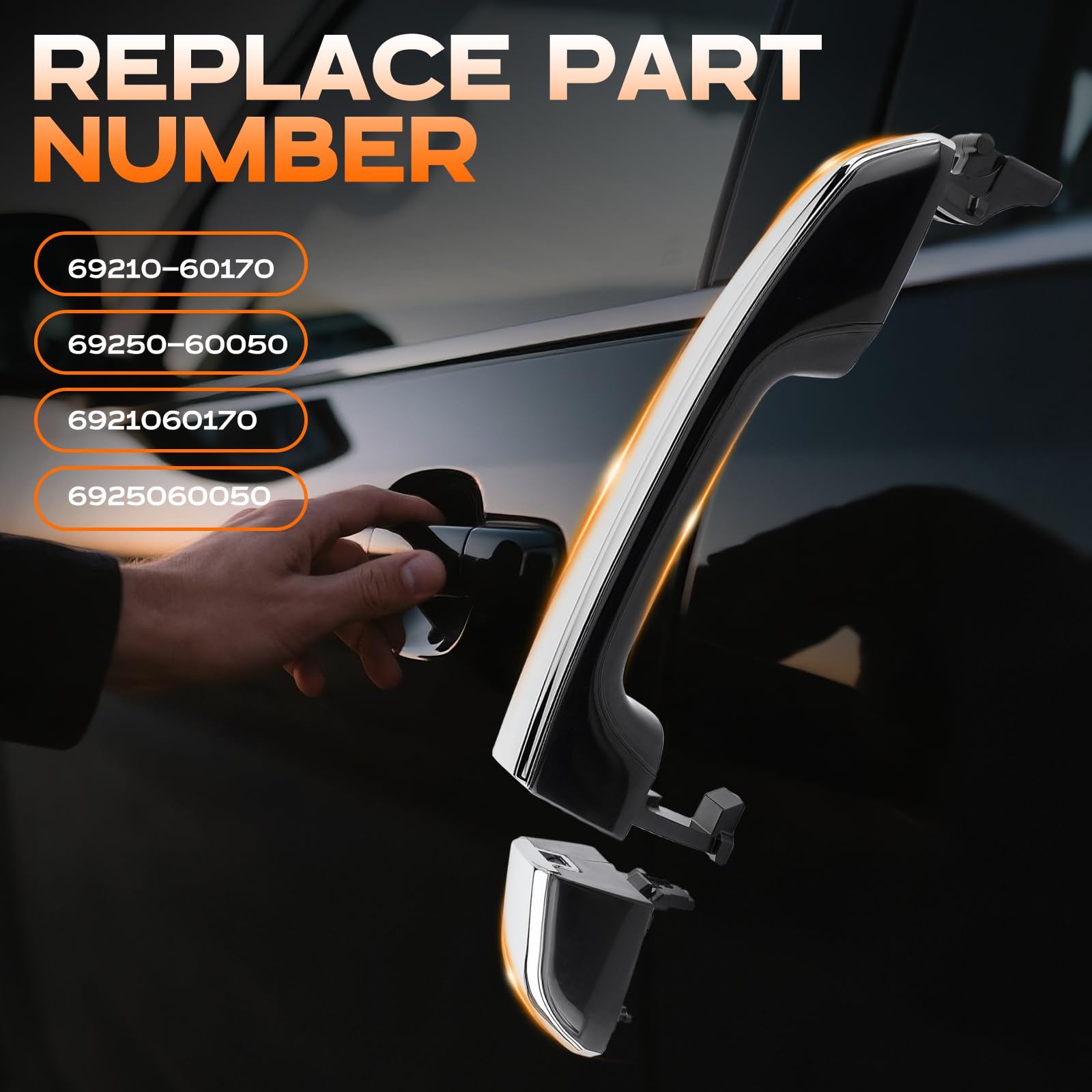 GoaMotors 69250-60050 compatible door handle across Lexus and Toyota models