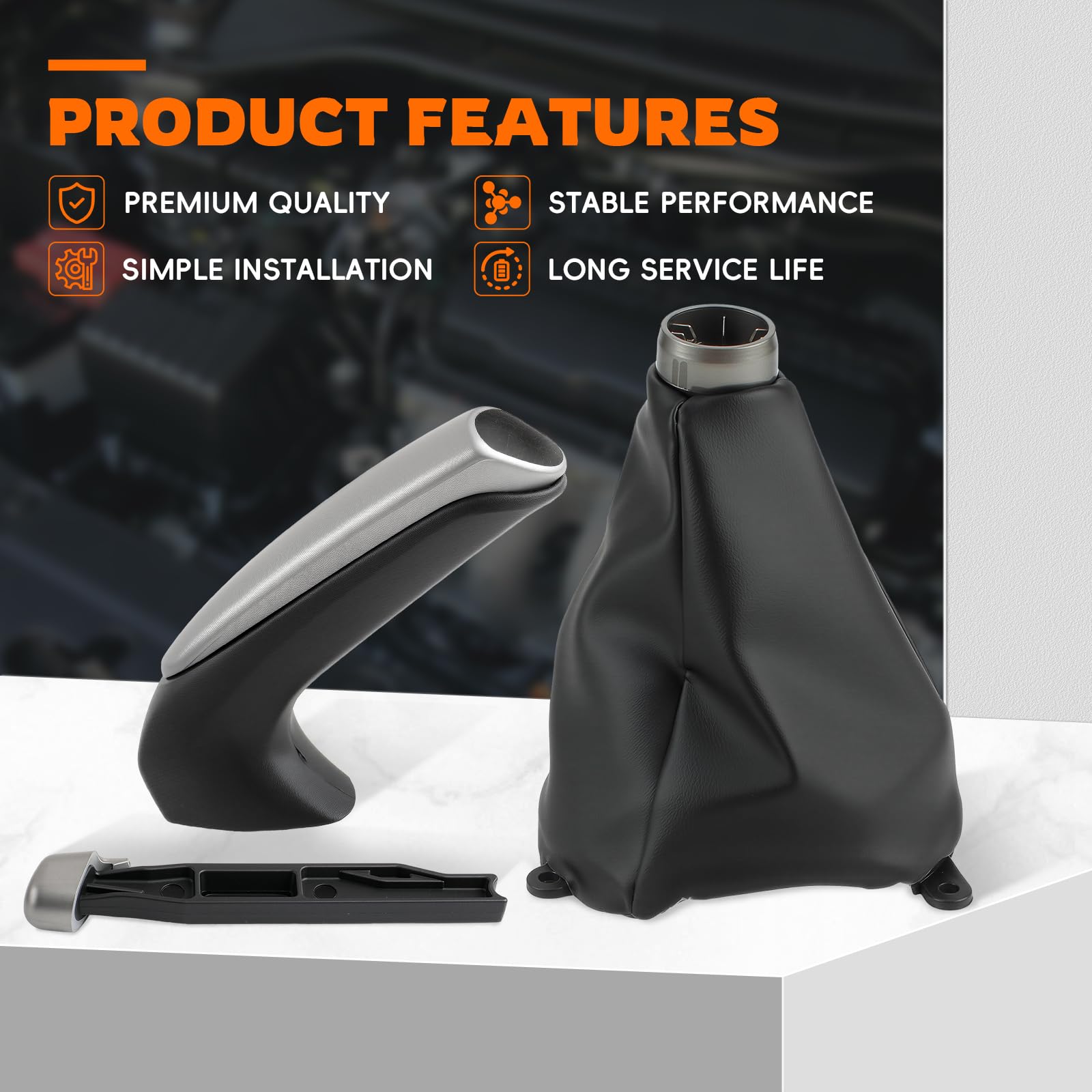 Gear shift stick cover by GoaMotors for Civic, durable fit.