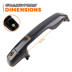 GoaMotors GX460 door handles black 2010-2018; durable exterior upgrade