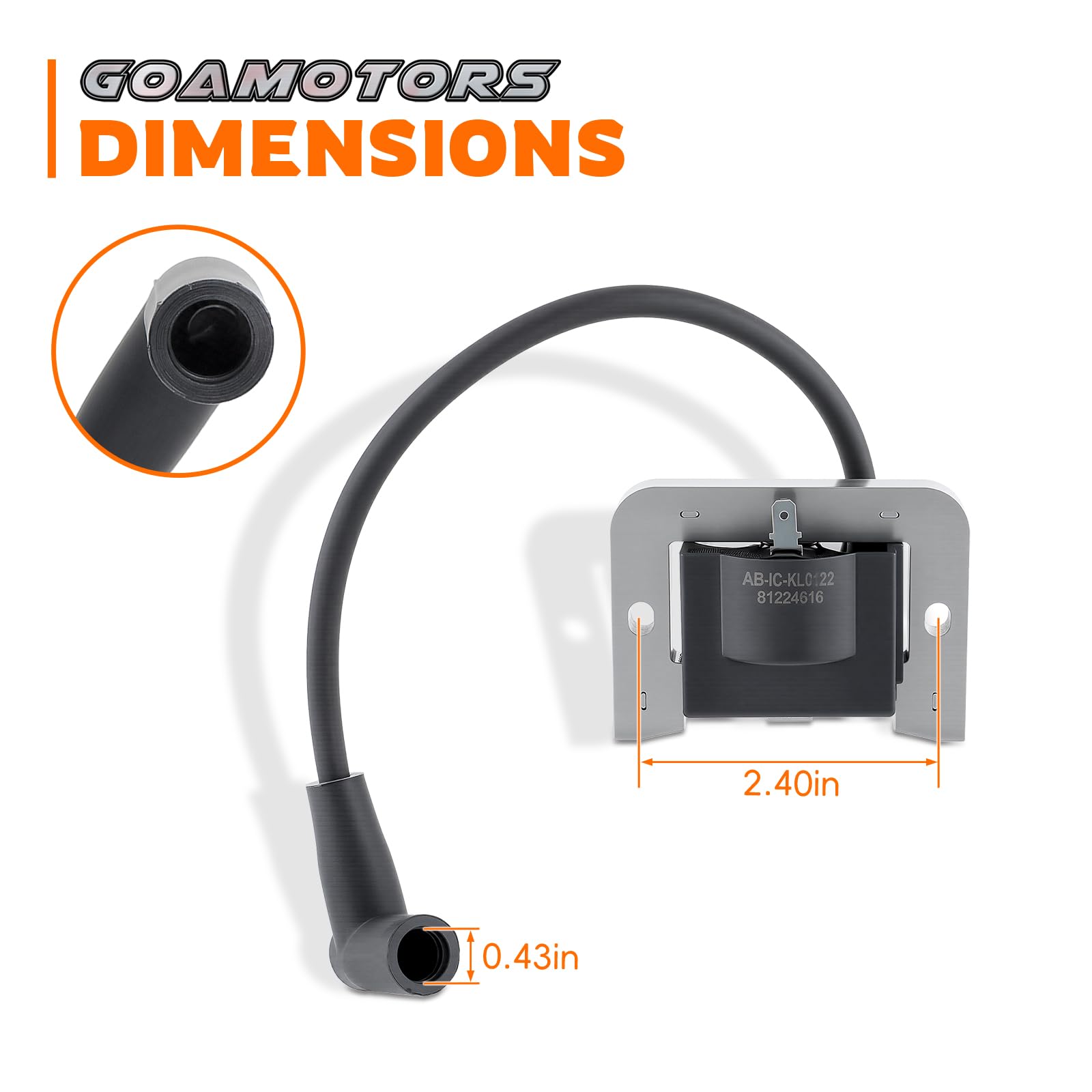 GoaMotors package includes igniters, spark plugs, and feeler gauges for quick maintenance