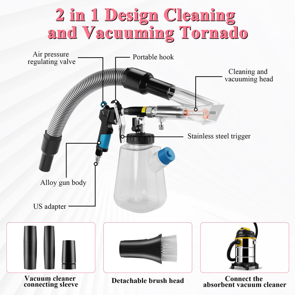 GOCCIDA detachable sprinkler head for versatile reach in gaps.